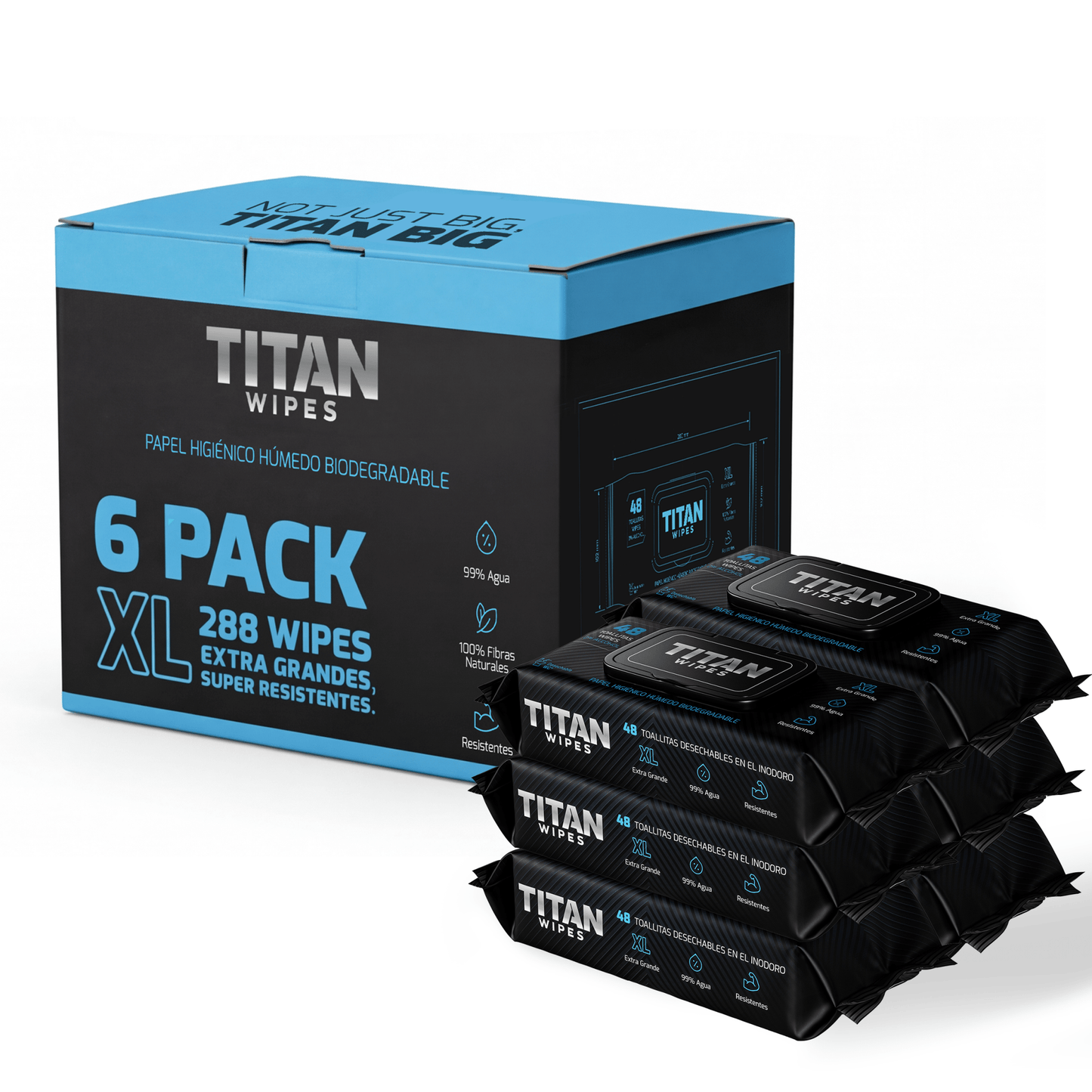 Titan Wipes – Pack Legendario 6 uds - Titan Wipes