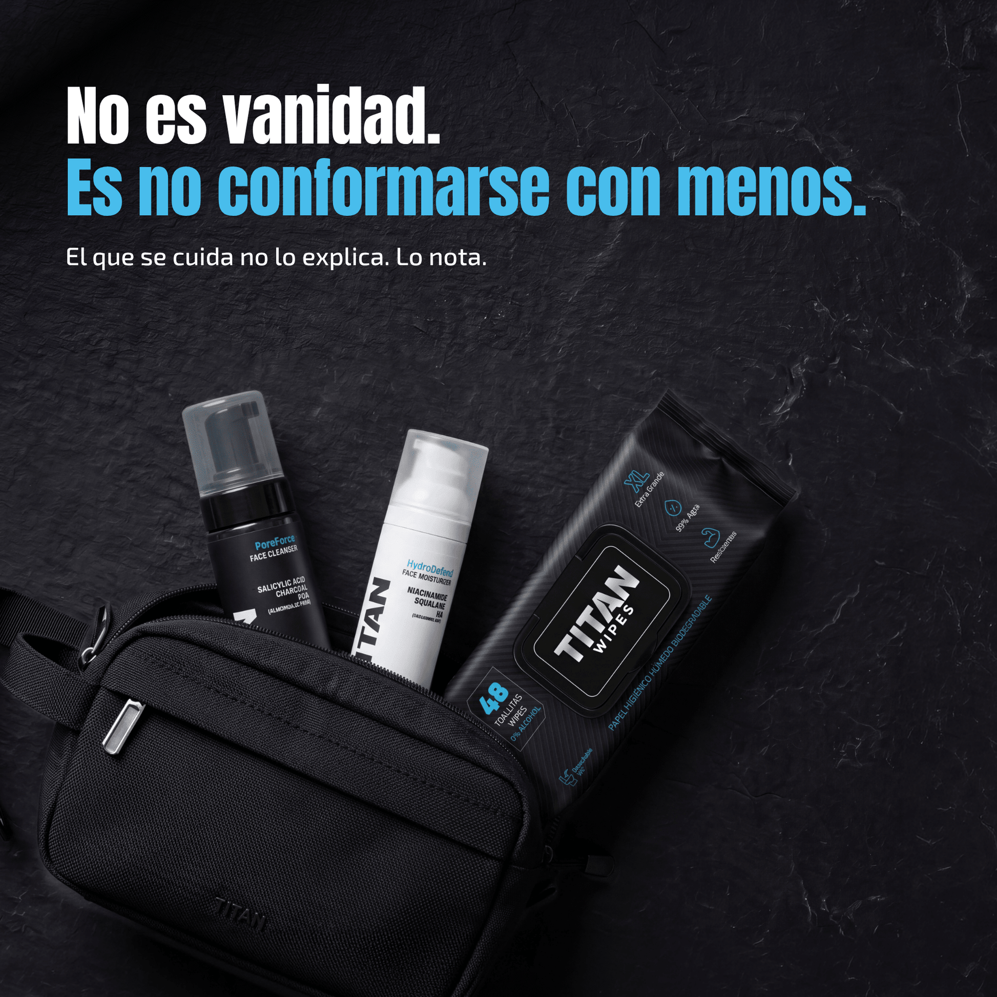 Titan Linea Skincare para Hombres - Titan Wipes