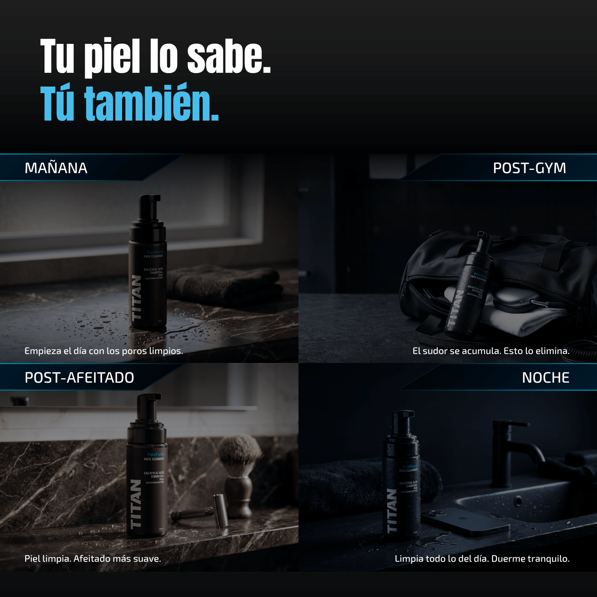 Titan Linea Skincare para Hombres - Titan Wipes